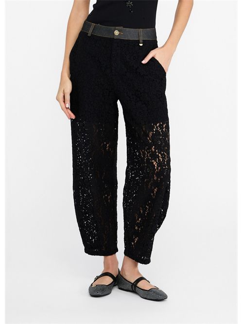 Pantaloni in pizzo LIU JO | UF5208J4078/88000